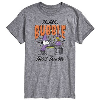 Men's Peanuts Bubble, Bubble, Toil & Trouble Graphic Tee