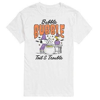 Men's Peanuts Bubble, Bubble, Toil & Trouble Graphic Tee