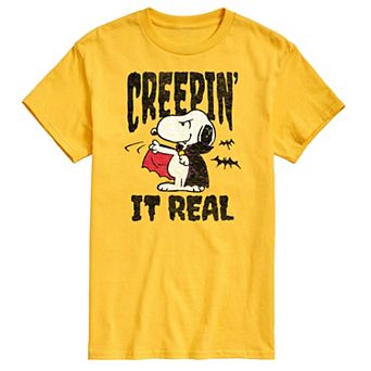 Men's Peanuts Snoopy Vampire Creepin' It Real Graphic Tee