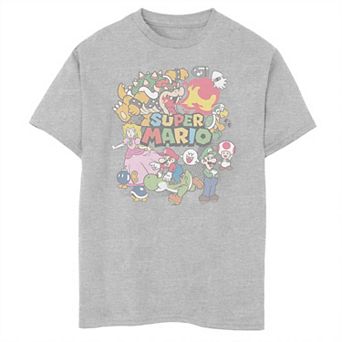 Boys Super Mario Characters Graphic Tee