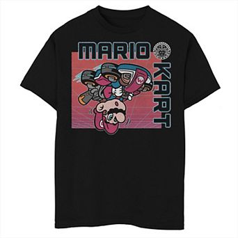 Boys Mario Kart Upside Down Graphic Tee