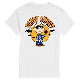 Men's Peanuts Charlie Brown Scary Sweet Graphic Tee