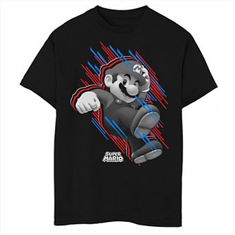 Boys Super Mario Stars And Stripes Fast Mario Graphic Tee
