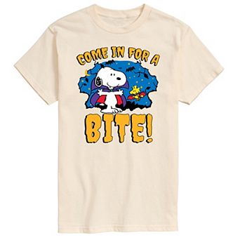 Men's Peanuts Snoopy Come In For A Bite Graphic Tee