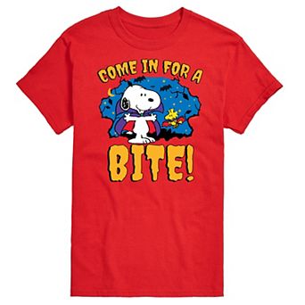Men's Peanuts Snoopy Come In For A Bite Graphic Tee