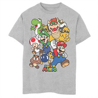 Boys Super Mario Group Shot Graphic Tee