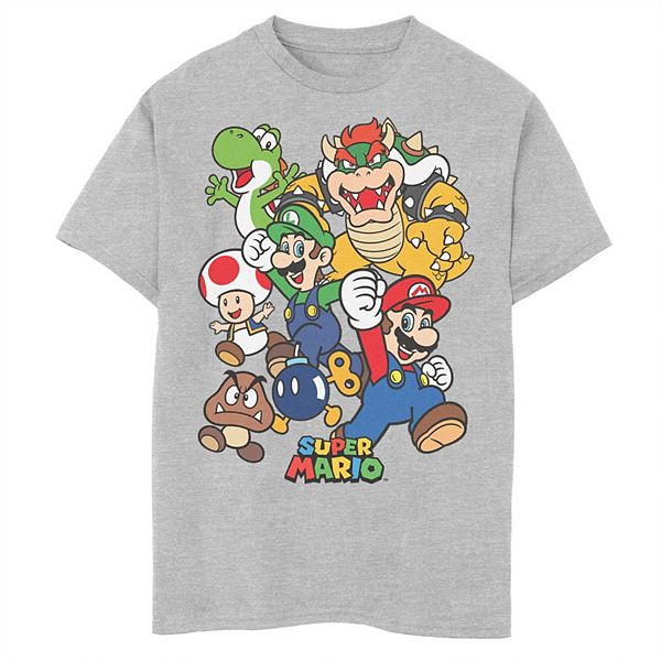 Boys Super Mario Group Shot Graphic Tee