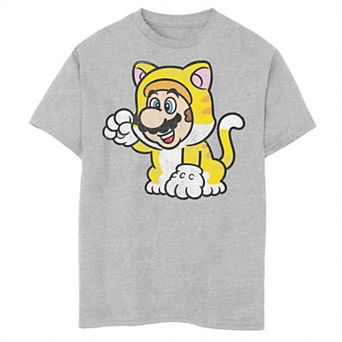 Boys Super Mario 3D Bowser's Fury Mario Cat Graphic Tee