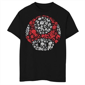 Boys Nintendo Super Mario Pieced Together Mushroom Graphic Tee