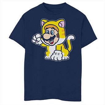 Boys Super Mario 3D World Bowser's Fury Cat Mario Graphic Tee
