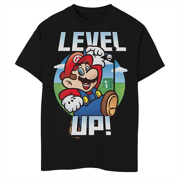 Boys Short Sleeve Level Up Graphic Tee