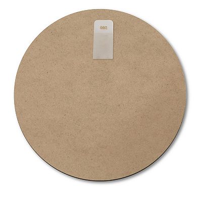 COURTSIDE MARKET Snow Barn Circular Board Wall Art