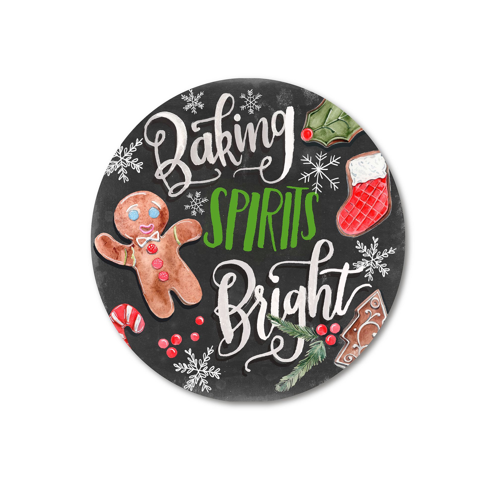 COURTSIDE MARKET Baking Bright I Circular Board Wall Art, Multi