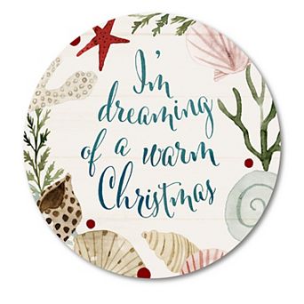 COURTSIDE MARKET Sun-Kissed VI Circular Board Wall Art