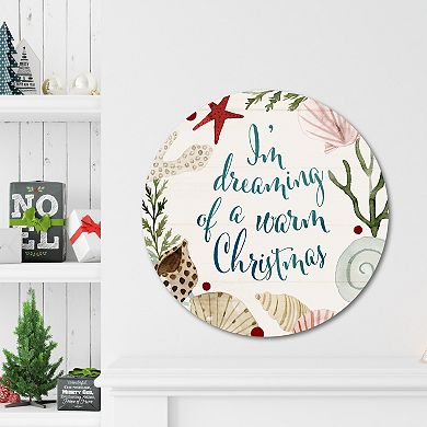 COURTSIDE MARKET Sun-Kissed VI Circular Board Wall Art