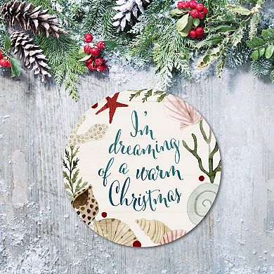 COURTSIDE MARKET Sun-Kissed VI Circular Board Wall Art