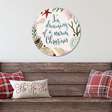 COURTSIDE MARKET Sun-Kissed VI Circular Board Wall Art