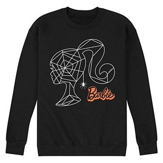 Men's Barbie® Spiderweb Head Silhouette Graphic Sweatshirt