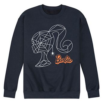 Men's Barbie® Spiderweb Head Silhouette Graphic Sweatshirt