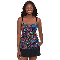 Women's Great Lengths Print Triple Tier Swim Dress