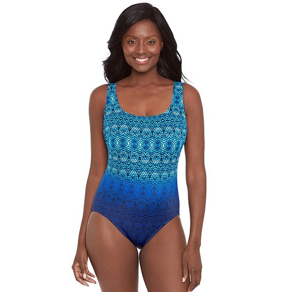 Women s Great Lengths Mosaic Waters One Piece Swimsuit