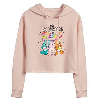 Juniors' Care Bears The Magic Sharing Cropped Graphic Hoodie