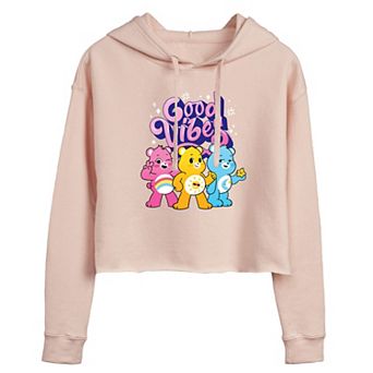 Juniors' Care Bears The Magic Good Vibes Cropped Graphic Hoodie