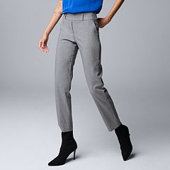 Womens Grey Simply Vera Vera Wang Pants - Bottoms, Clothing
