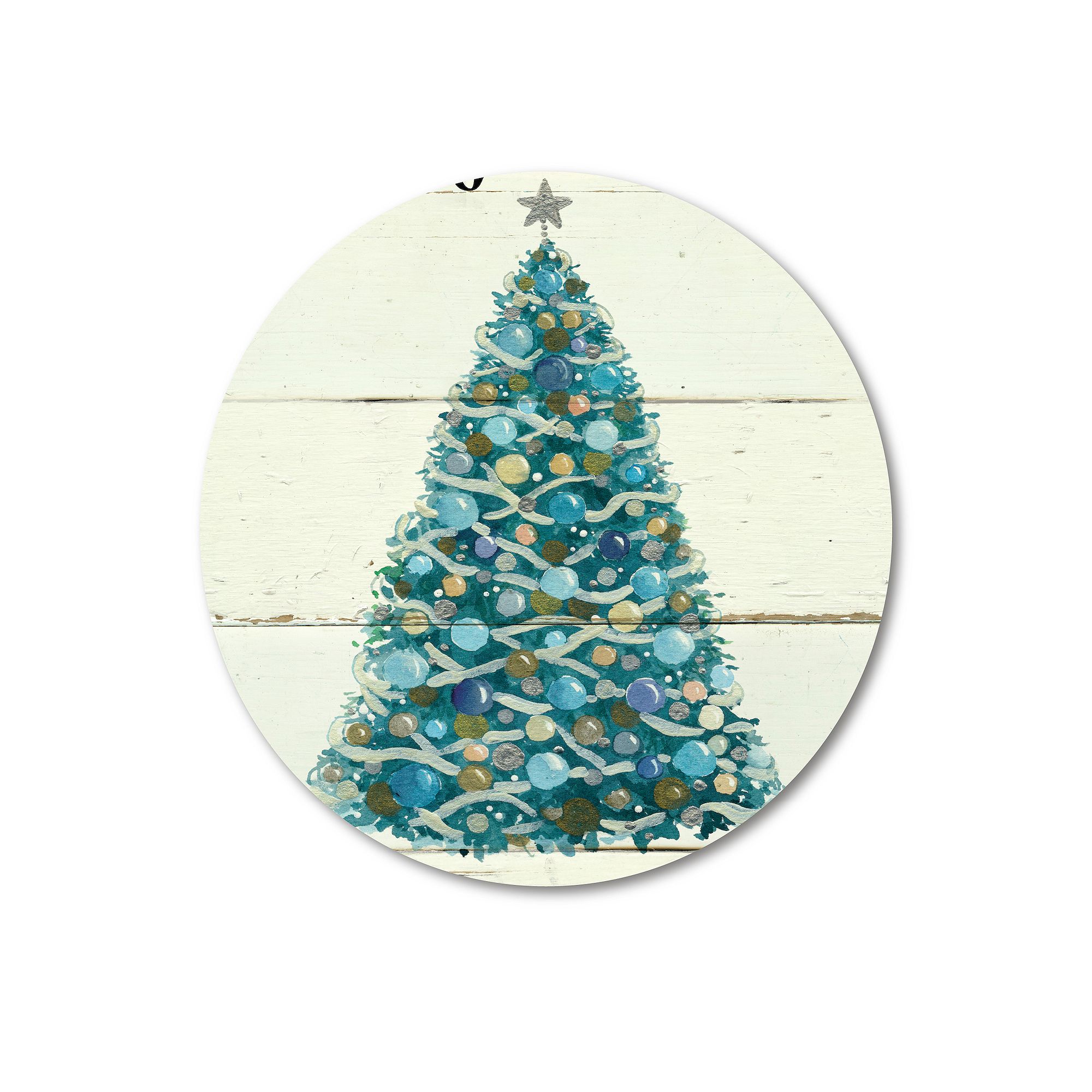 CIR-CHJ918-12X12 COURTSIDE MARKET Navidad Alegre Circular Board Wal sku CIR-CHJ918-12X12