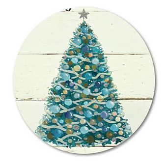 COURTSIDE MARKET Navidad Alegre Circular Board Wall Art