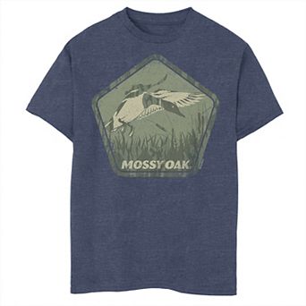 Boys Mossy Oak Duck Flying Hexagon Graphic Tee
