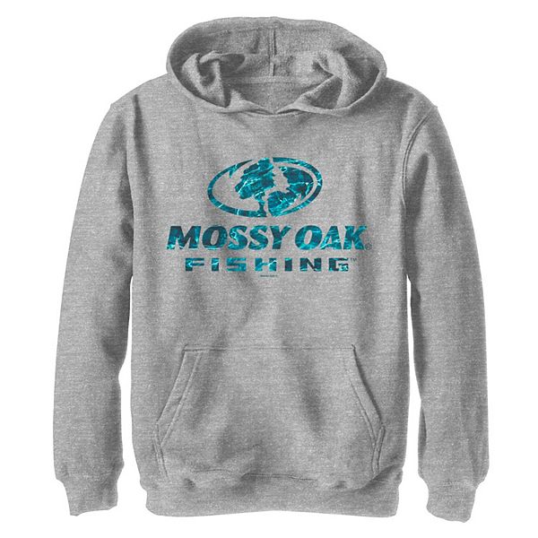 Boys Mossy Oak Fishing Water Surface Logo Graphic Hoodie