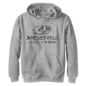 Boys 4-20 Mossy Oak Fishing Water Surface Logo Graphic Hoodie