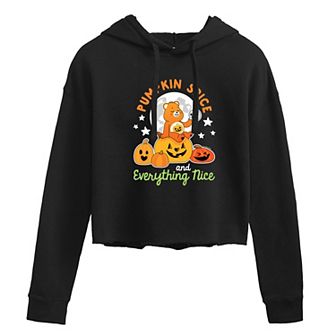 Juniors' Care Bears Unlock The Magic Pumpkin Graphic Hoodie