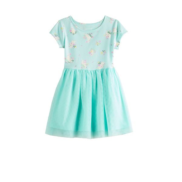 Girls 4-12 Jumping Beans® Short Sleeve Tutu Skater Dress