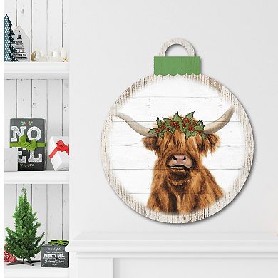 Courtside Market Holly Highland Ornament Board Wall Art