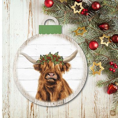 Courtside Market Holly Highland Ornament Board Wall Art