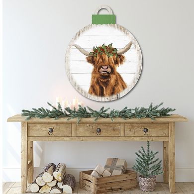 Courtside Market Holly Highland Ornament Board Wall Art