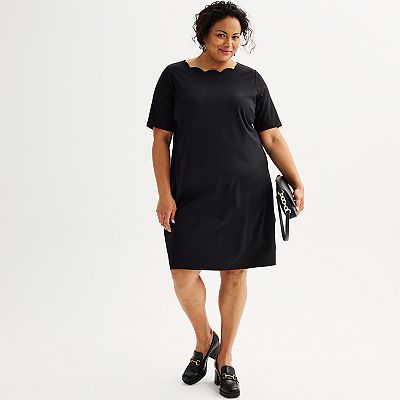knee length dresses for ladies Madison Sweater Knit Shift Dress
