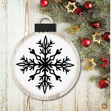 Courtside Market Snowflake II Ornament Board Wall Art