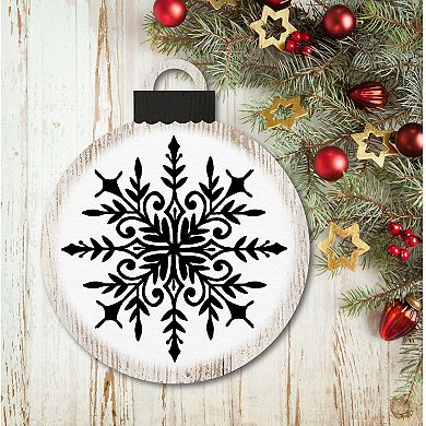 Courtside Market Snowflake Ornament Board Wall Art