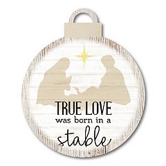 True Love was Born in a Stable Wall Sign