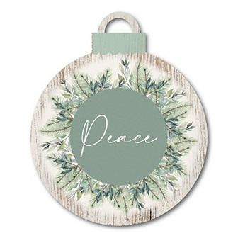 Courtside Market Christmas Peace Ornament Board Wall Art