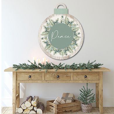 Courtside Market Christmas Peace Ornament Board Wall Art
