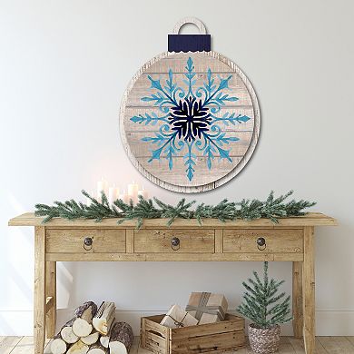 Courtside Market Snowflake Woods Ornament Board Wall Art