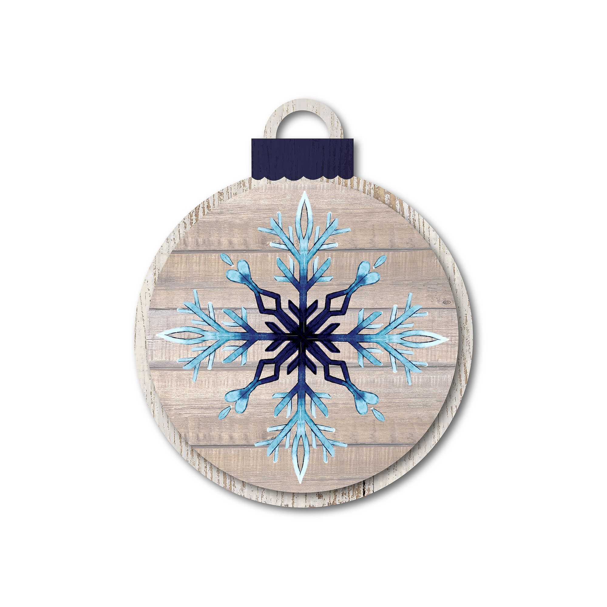Courtside Market Snowflake Woods II Ornament Board Wall Art, Multi