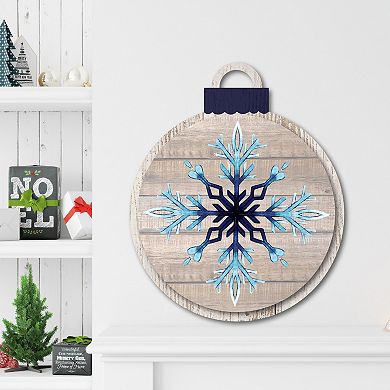 Courtside Market Snowflake Woods II Ornament Board Wall Art