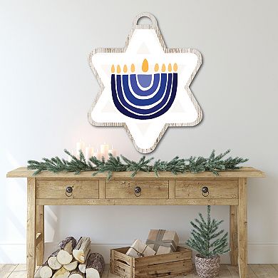 Courtside Market Hanukkah Menorah Ornament Board Wall Art