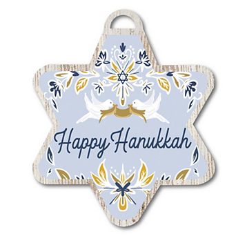 Courtside Market Happy Hanukkah III Ornament Board Wall Art