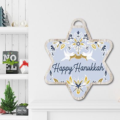 Courtside Market Happy Hanukkah III Ornament Board Wall Art